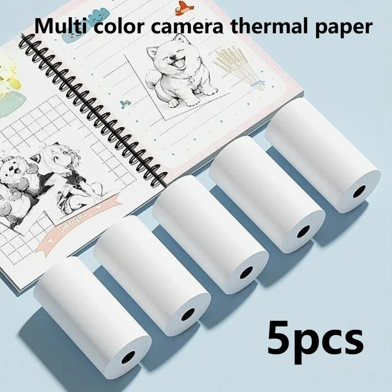 Thermal Printer - 5 rotoli di adesivi termici adesivi