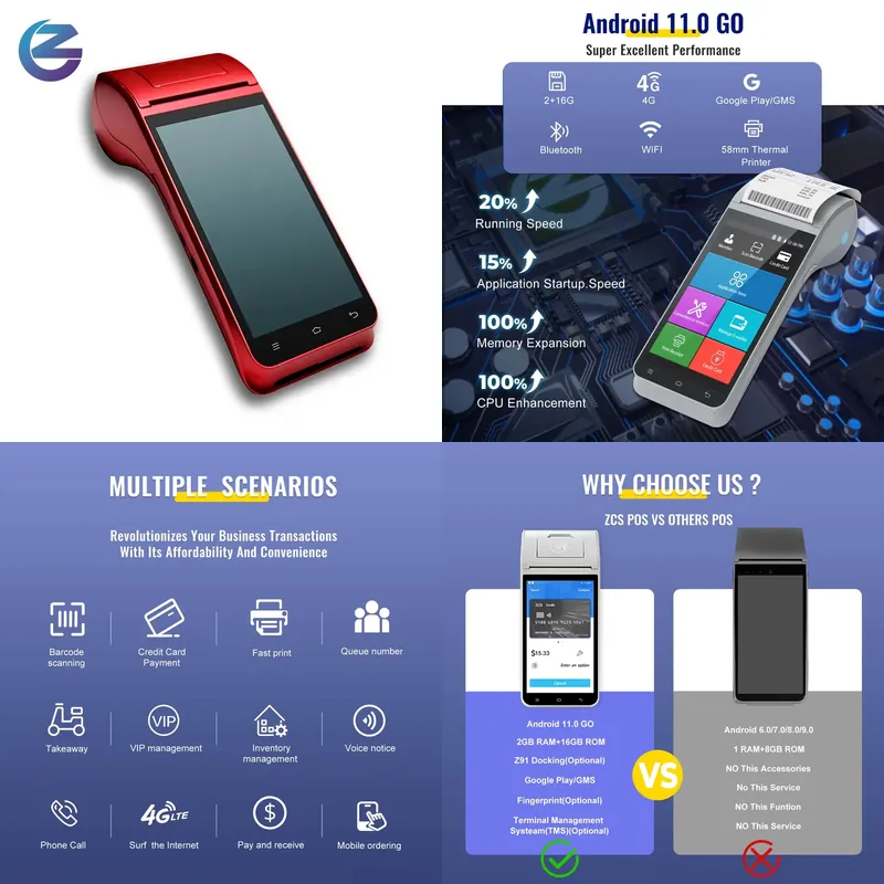 Sistema POS Android Z91 con Sc - Receipt Printer recensione e prezzo